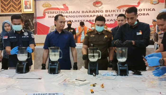 Ini penjelasan Kompol Lulik Febyantara Saat Musnahkan Sabu Senilai Rp1,5 Miliar