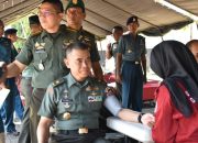 Dalam Rangka Dirgahayu TNI ke-79 Tahun 2024, Kasdam XIV/Hsn Menghadiri Bhakti Kesehatan di Makolantamal VI