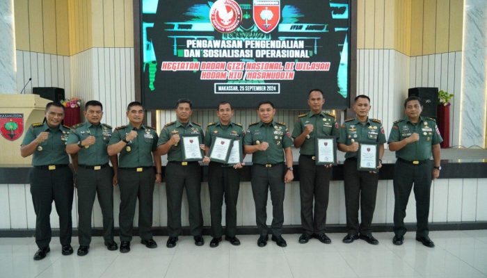 Berikut Para Dansatgas Pemenang LKJ TMMD ke-121 TA 2024 Yang Menerima Penghargaan Oleh Pangdam XIV/Hsn