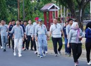 Jaga Kesehatan dan Kebugaran Pegawai, Rutan Pangkajene Gelar Jalan Sehat