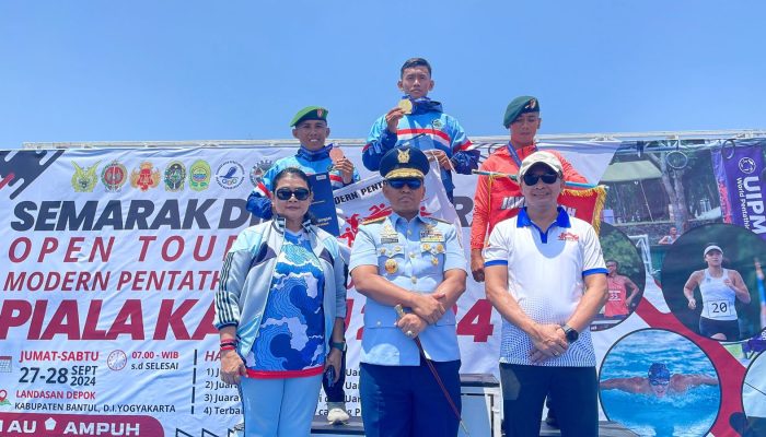 Atlet Pentathlon Kodam XIV/Hsn Kembali Meraih Medali Pada Event Kejuaraan Open Turnament Modern Pentathlon Piala KASAU 2024