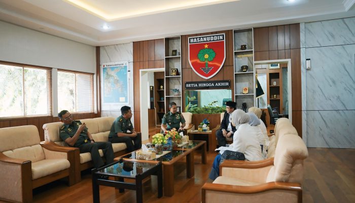 Kasdam XIV/Hsn Menerima Audiensi dari Panitia Expo Bulan Santri 2024