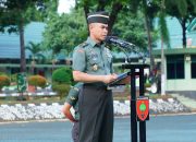 Kasdam XIV/Hsn Memimpin Upacara 17-an Bulan Oktober di Makodam