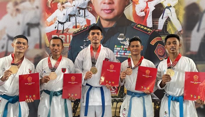 Atlet Kodam XIV/Hsn Sabet 1 Medali Perak dan 6 Medali Perunggu di Ajang Open Tournament Karate Piala Panglima TNI Tahun 2024