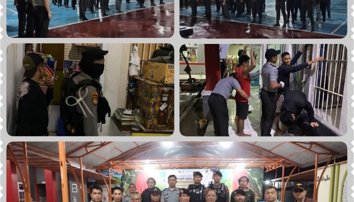 Lapas Kelas IIA Parepare Gelar Razia Gabungan Blok Hunian Bersama Polres Parepare Guna Mencegah Peredaran Dan Penyalah Gunaan Narkoba