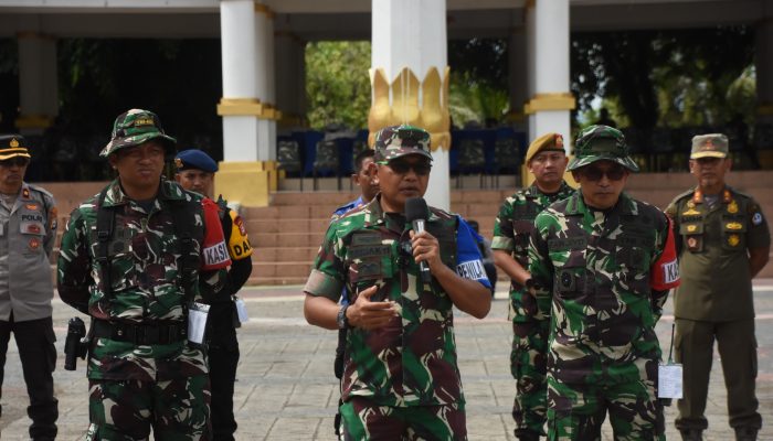 Korem 141/Tp Latihan Lapangan Penanganan Konflik Sosial