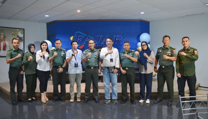 Jalin Sinergitas Bersama Insan Media, Kapendam XIV/Hsn Kunjungi Redaksi Harian Fajar
