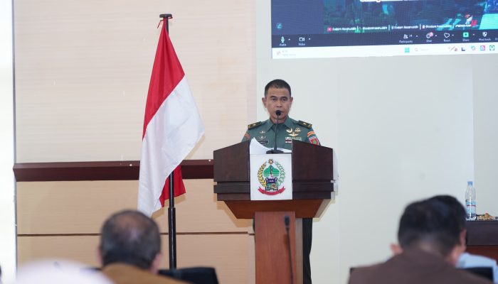 Kasdam XIV/Hsn Menghadiri Rakor Pimpinan Daerah Prov. Sulsel dan Kab/Kota bersama Tim Desk Koordinasi Pilkada Serentak Kemenkopolkam Tahun 2024