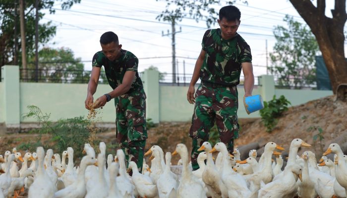 Wujudkan Swasembada Pangan Nasional, Rindam XIV/Hsn Dukung Pemerintah Program Makan Siang Bergizi