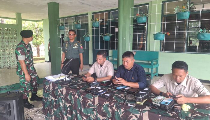 Kodam XIV/Hsn Terus Lakukan Sidak HP Kepada Seluruh Prajurit dan PNS TNI Jajarannya