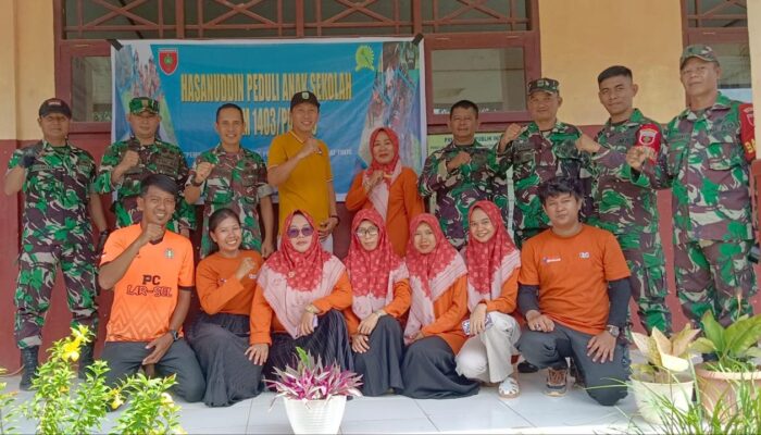 Melalui Jum’at Amanah dan Berkah, Program Hasanuddin Peduli Anak Sekolah Jajaran Kodam XIV/Hsn Terus Digelar