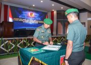 Pangdam XIII/Mdk Pimpin Serah Terima Jabatan Sembilan Pejabat di Lingkungan Kodam XIII/Merdeka
