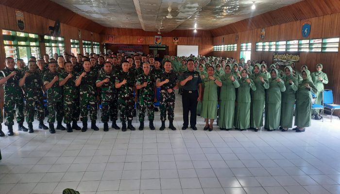 Kodim 1305/BT Mendapat Pembinaan Mental,Idiologi dan Kejuangan dari Bintaljarahdam XIII/Mdk