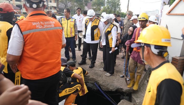 Pemkot Makassar Gandeng BBWS & Balai Jalan Bersihkan Drainase di Koridor Pettarani