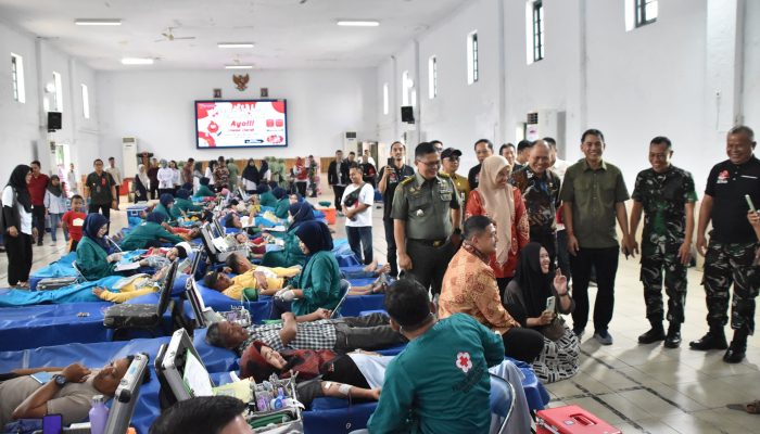 Kodim 1408/Makassar Gelar Donor Darah Bertema “Seribu Tayang Kemanusiaan” Sambut HUT ke-80 RI