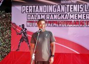 Dalam Rangka Memeriahkan HUT Ke-80 RI, Pangdam XIV/Hasanuddin Buka Pertandingan Tenis Lapangan di Jl Sungai Katangka Makassar