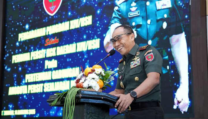 Selaku Pembina Persit, Pangdam XIV/Hsn Berikan Arahan pada Pertemuan Gabungan Persit KCK PD XIV/Hsn