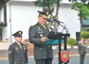 Upacara Peringatan HUT Ke-80 RI di Makodam : Kasdam XIV/Hsn Bacakan Amanat Panglima TNI