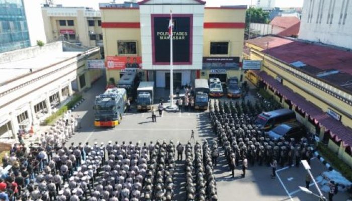 Antisipasi Gangguan Kantibmas, Kapolrestabes Makassar: Sepanjang Unjuk Rasa Berlangsung Damai Kita Kawal, Tidak Boleh Ada Tindakan Diluar Perintah