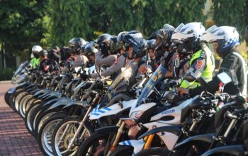 Polda Sulsel Gelar Patroli Skala Besar Pasca Unras di Makassar