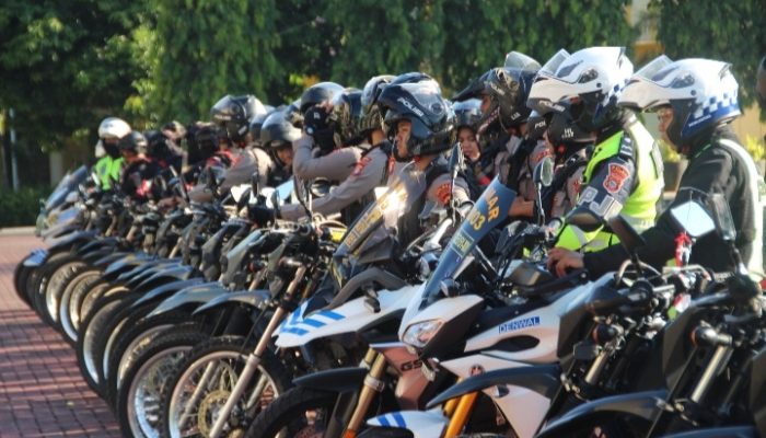 Polda Sulsel Gelar Patroli Skala Besar Pasca Unras di Makassar
