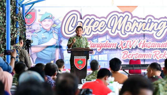 Pangdam XIV/Hasanuddin Gelar Coffee Morning Bersama Media, Begini Unkapan Pangdam
