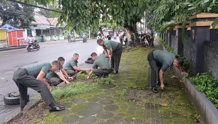 Tindak Lanjut Arahan Presiden, Pangdam XIV/Hsn Gerakkan Seluruh Satuan Jajaran Bersihkan Lingkungan